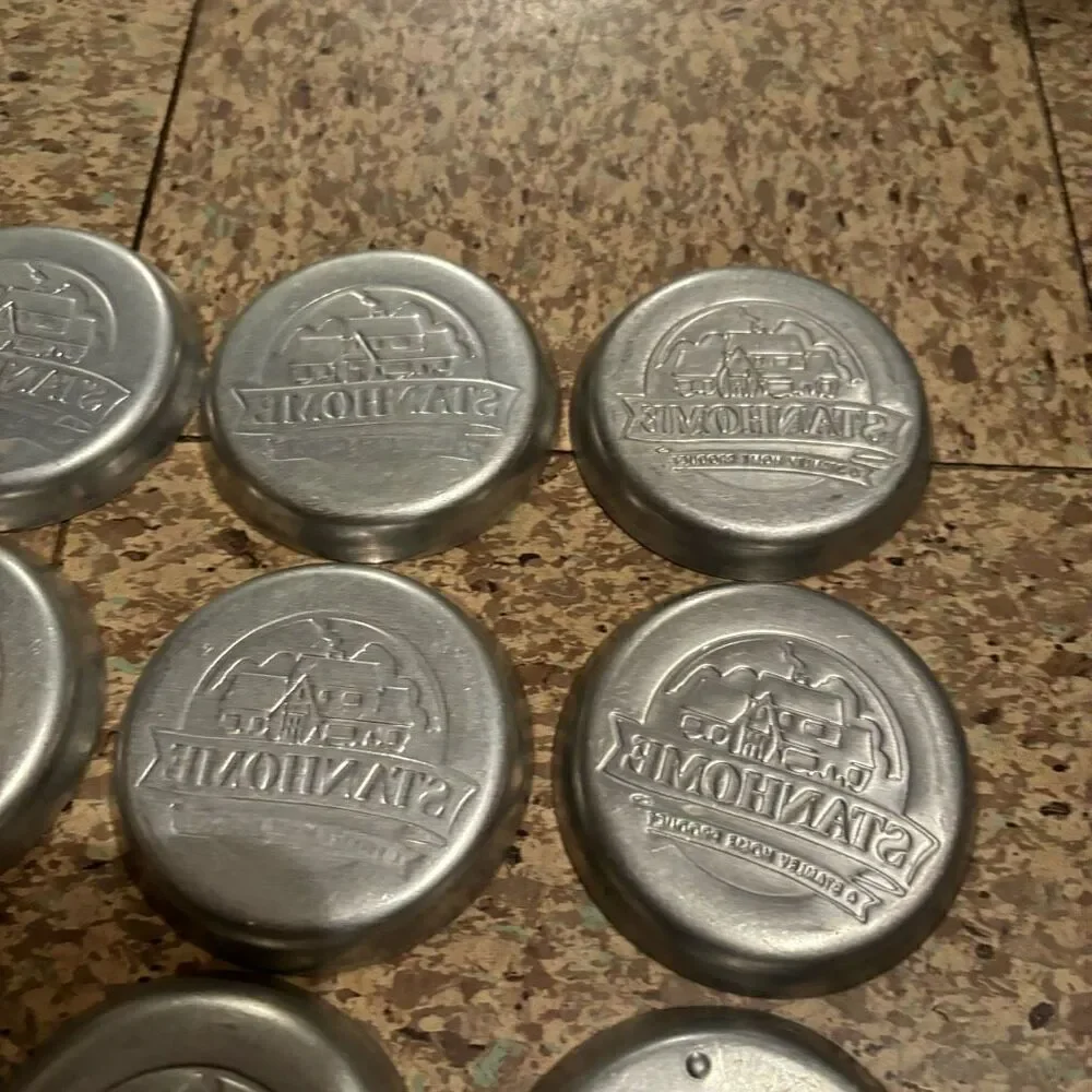 9 Vintage Stanley Home Products STANHOME Aluminum Drink Coasters - Picture 10 of 12